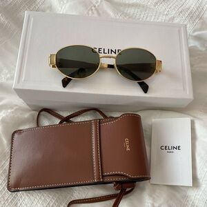Celine Triomphe Oval Sunglasses